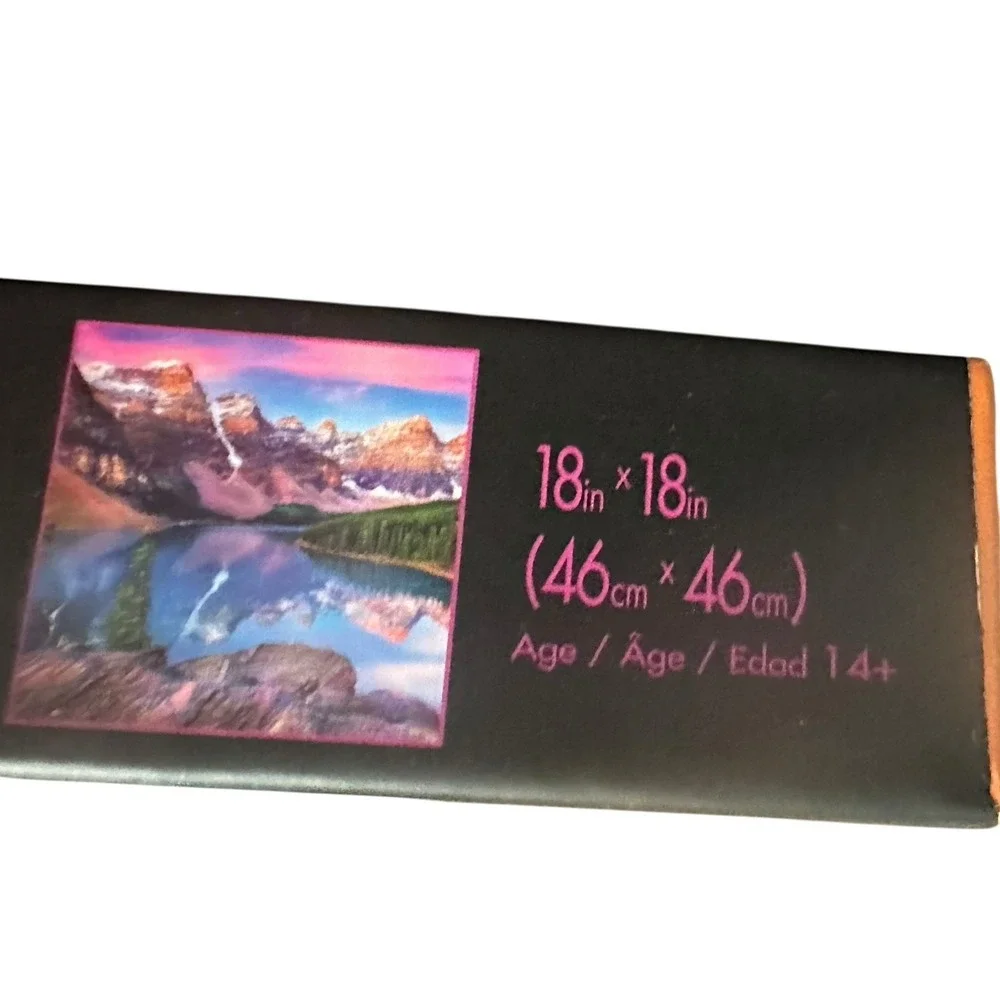 Buffalo Games - Mountains on Fire w Lake‎ Scene 300 Piece Jigsaw Puzzle 18 x 18